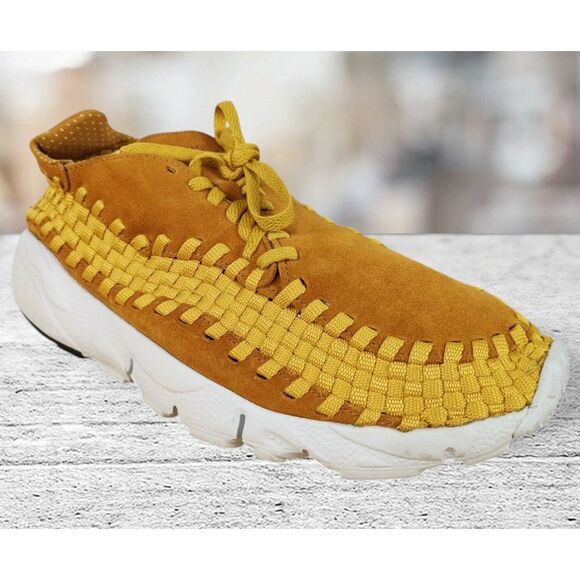 Nike Air Footscape Casual Woven Color Desert Ochre, White Men's Size‎ 9 - Picture 1 of 13